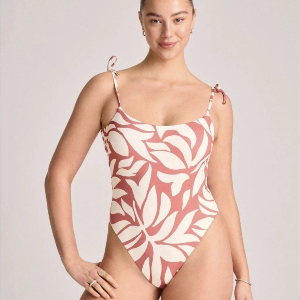 Vitamin A Red and White Swimwear